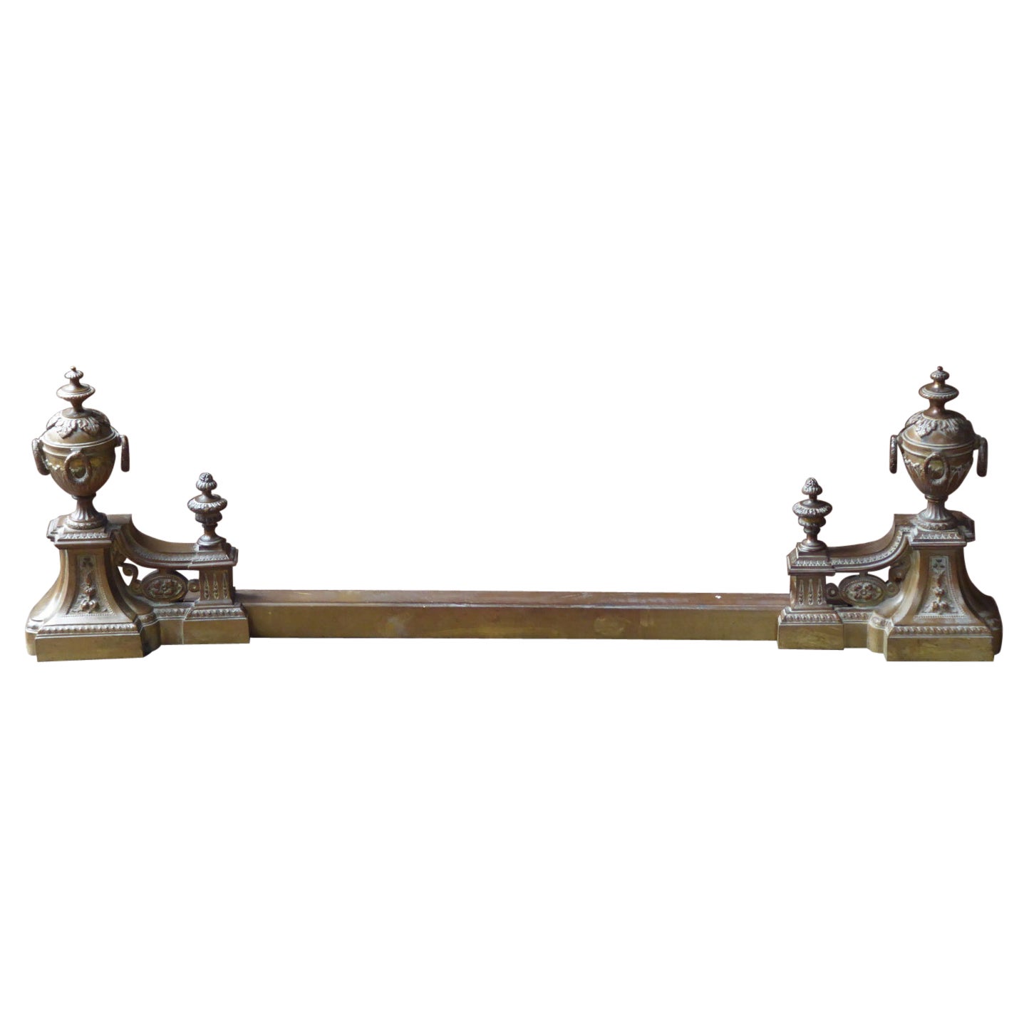 Antique French Fireplace Fender, 19th Century For Sale