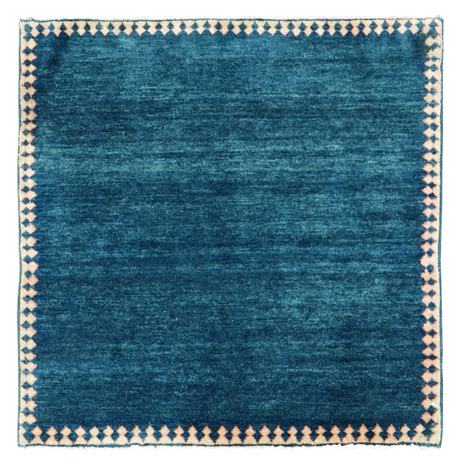 Mid-20th Century Handmade Persian Tabriz Square Throw Rug For Sale at ...