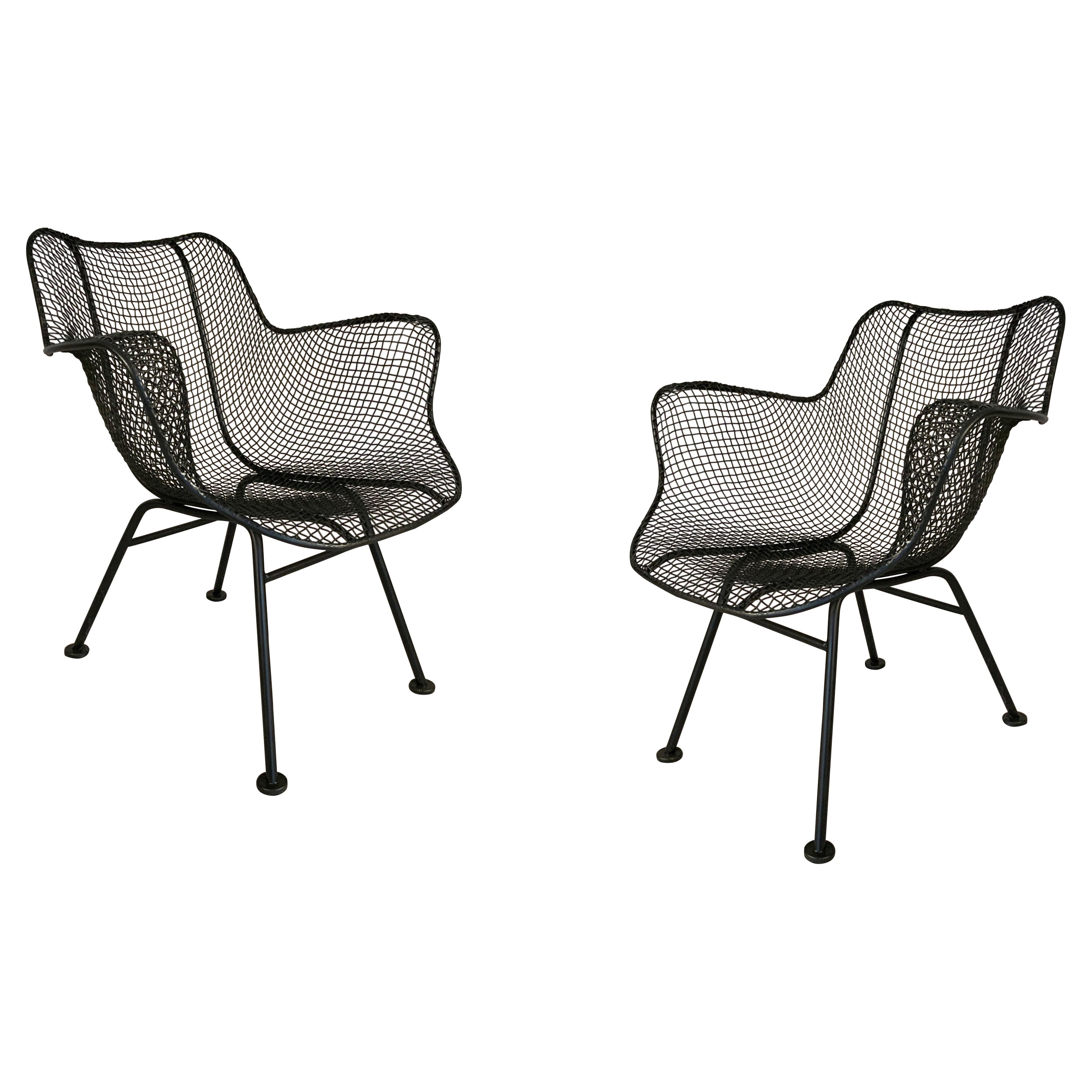Pair of Vintage Sculptura Lounge Chairs by Russell Woodard