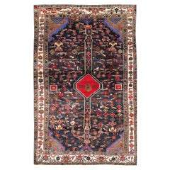 Mid-20th Century Handmade Persian Malayer Accent Carpet