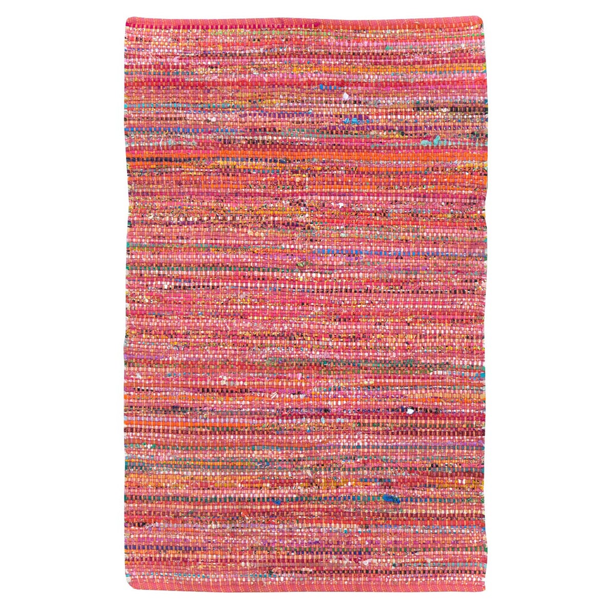 Mid-20th Century Handmade American Rag Rug