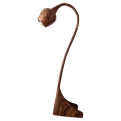 Customizable STACKED Wooden Floor Lamp no.1, Example shown in Walnut
