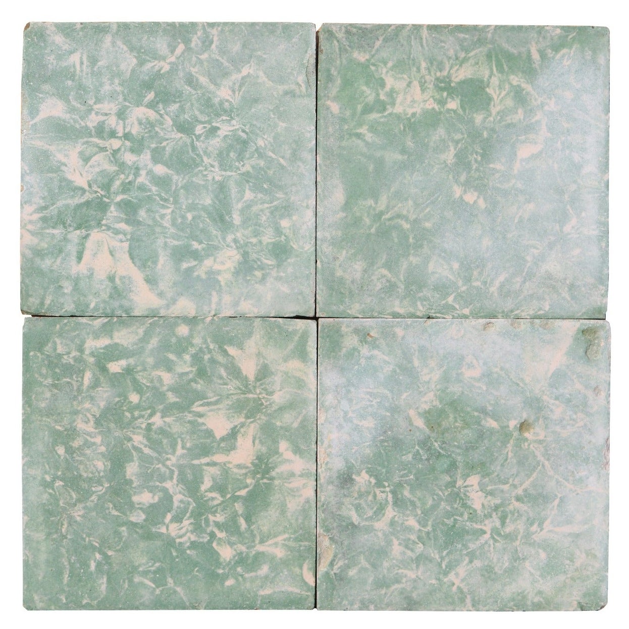 Reclaimed Green Marble Effect Cement Floor Tiles For Sale