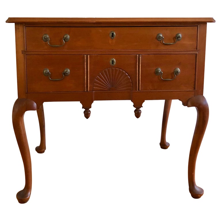 New Hampshire Queen Anne Lowboy For Sale