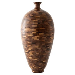 STACKED Medium Walnut Vessel, by Richard Haining, Available Now