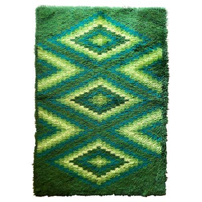 Mid-Century Celtic Hunting Rug by George Bain at 1stDibs