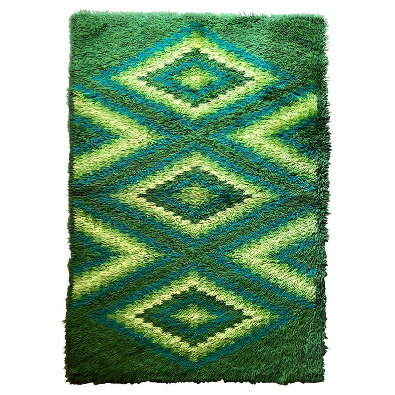 Mid-Century Celtic Hunting Rug by George Bain at 1stDibs