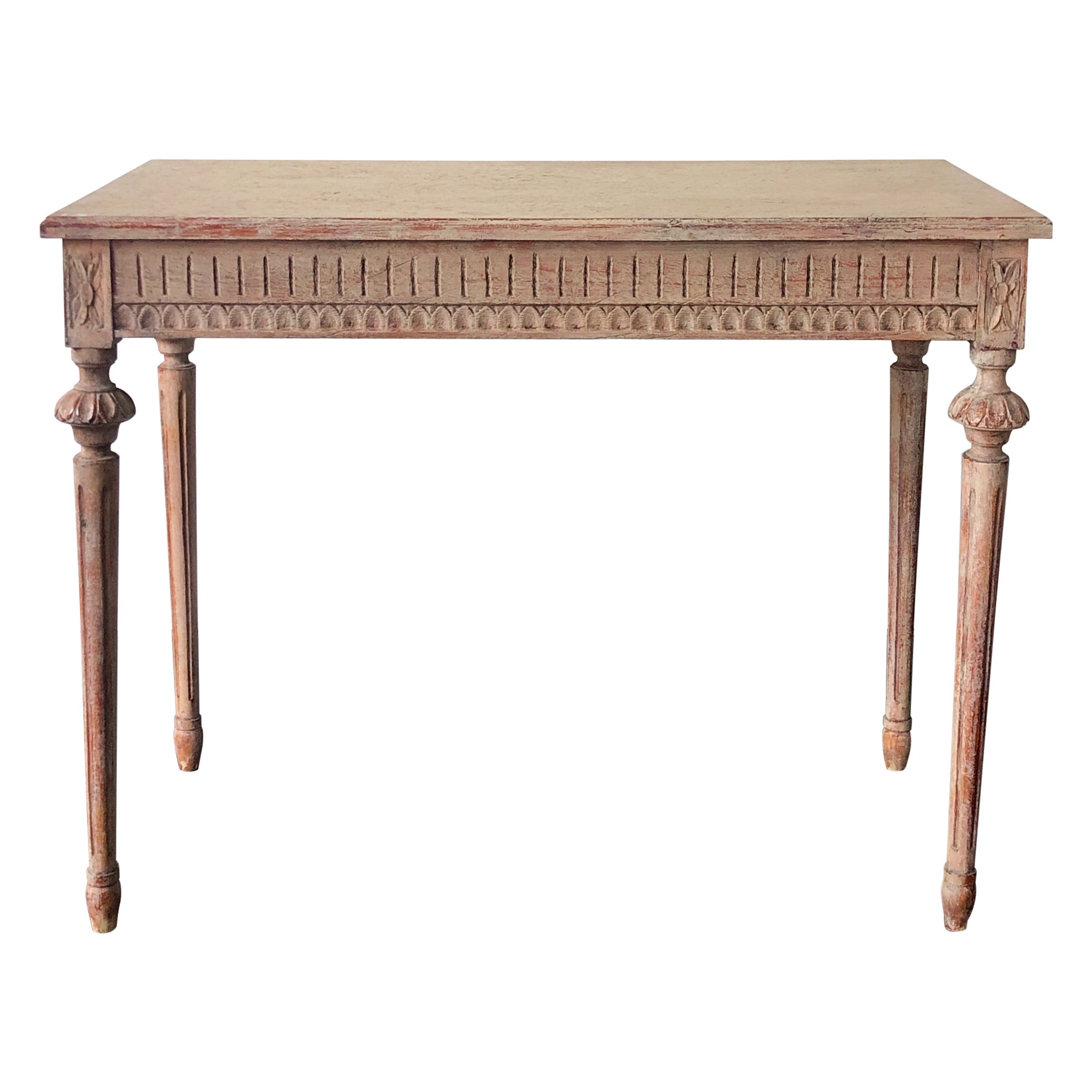 Early 19th Century Swedish Gustavian Period Freestanding Console Table