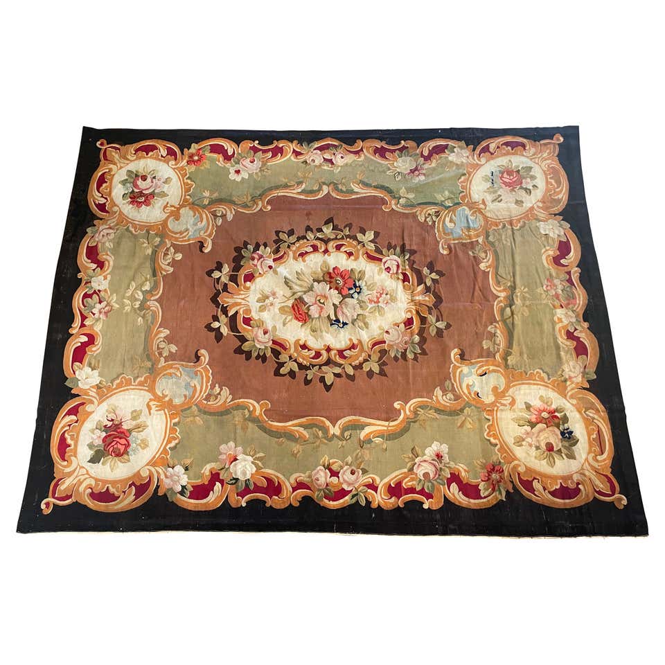 Large Early 19th Century Charles X Neoclassical Aubusson Rug, circa ...