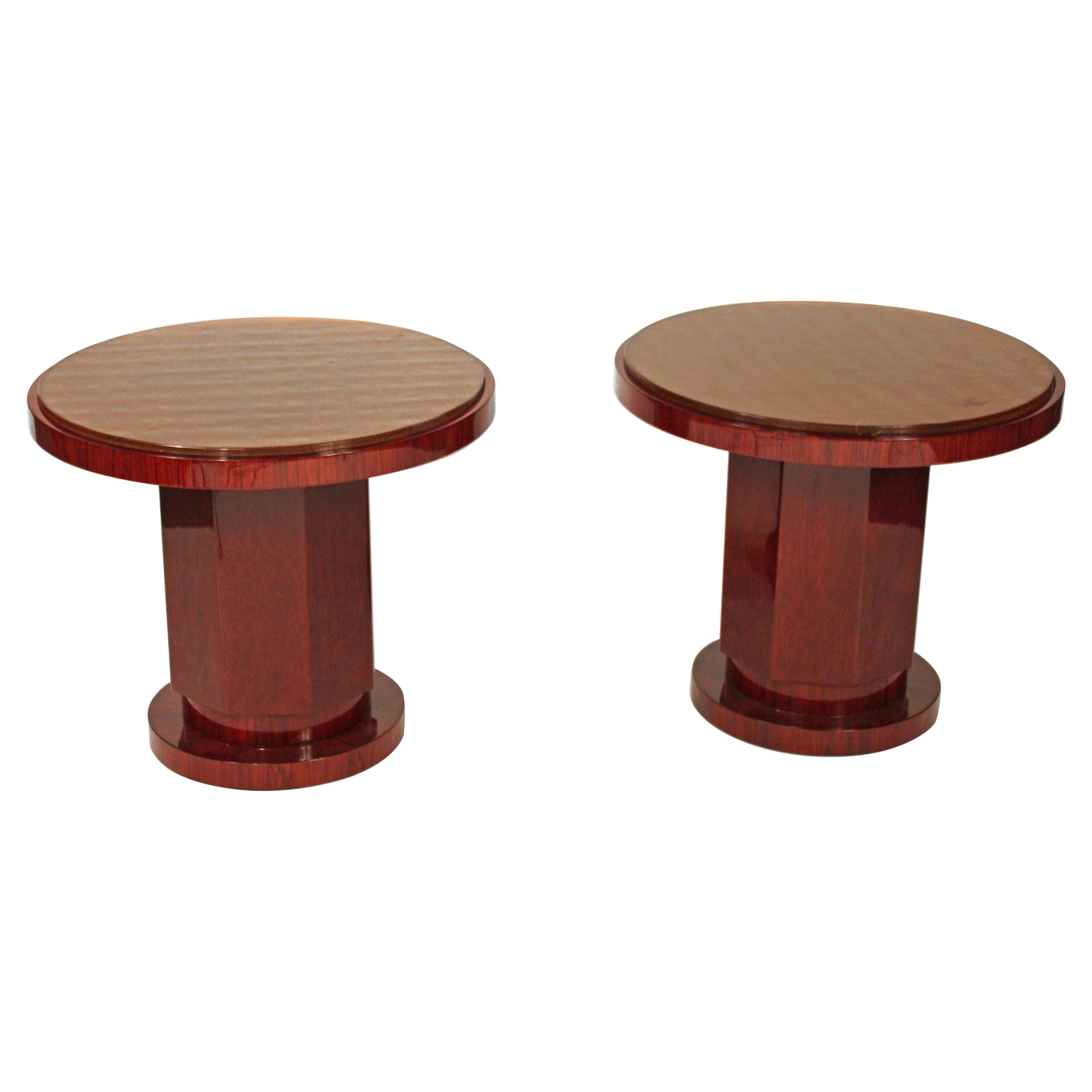 Art Deco Style Pair of Side Tables