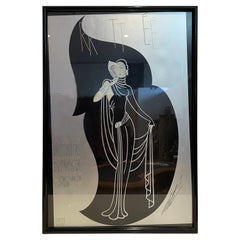 Erte Series Exhibition Poster by Mirage Editions for Grosvernor Gallery London
