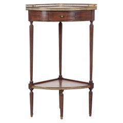 French 19th Century Mahogany Corner Table