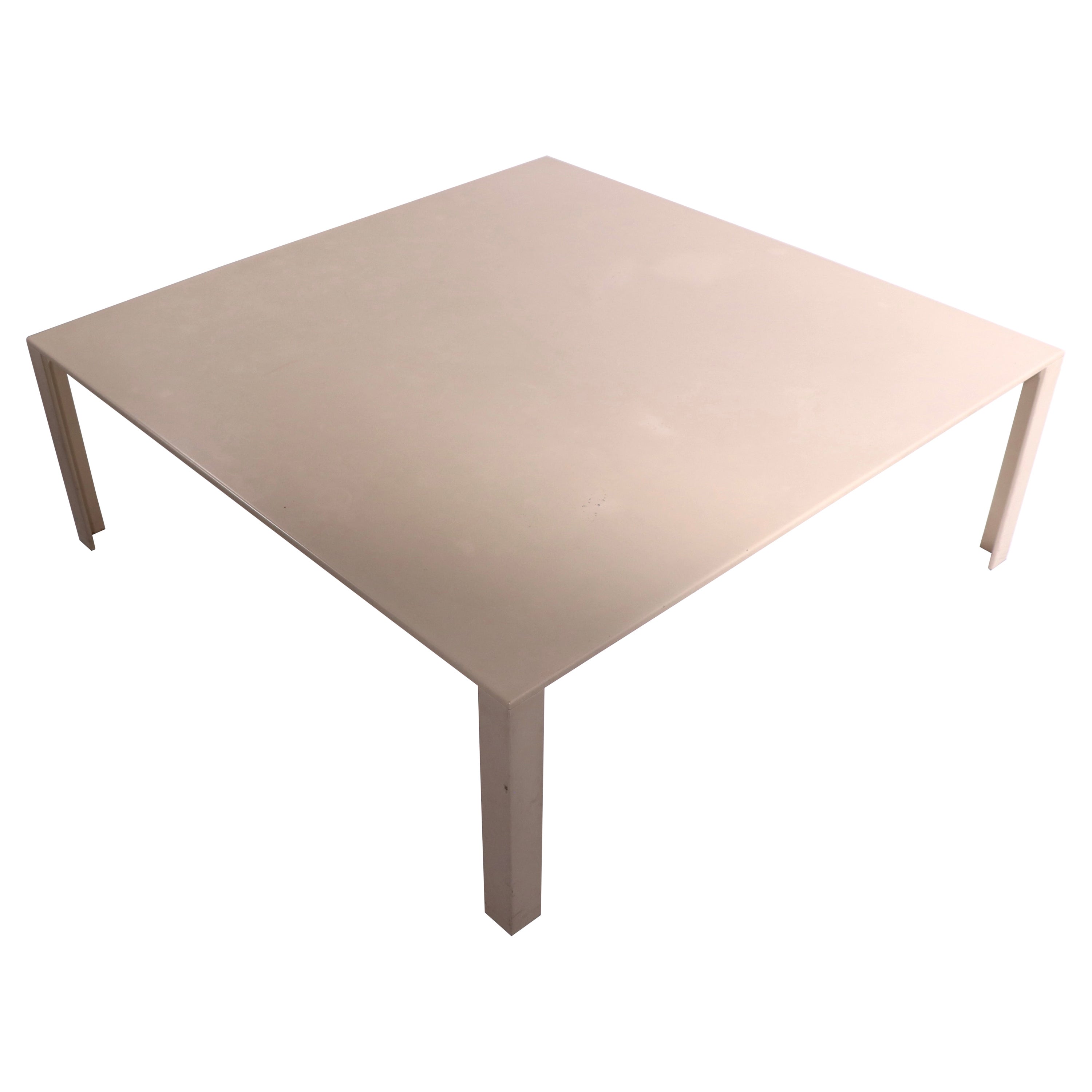 Minimalist Postmodern Coffee Table Att. to Saporiti For Sale