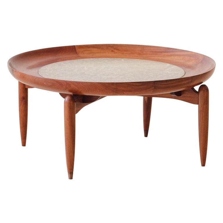 Coffee Table by Giuseppe Scapinelli, Brazilian Mid-Century Modern Design For Sale