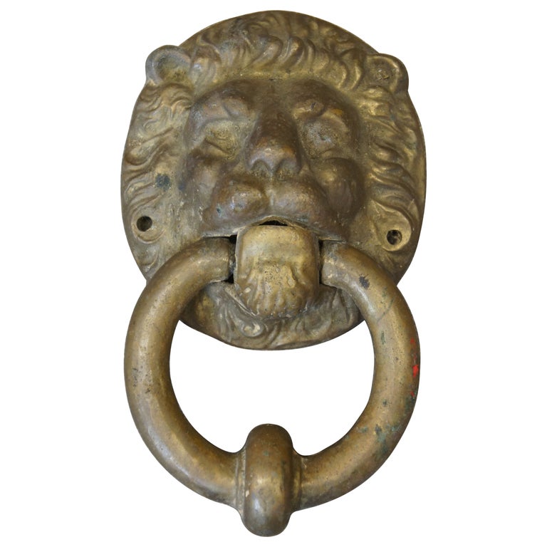 Lion Door Knocker - 7 For Sale on 1stDibs | bronze lion door knocker, lion  face door knocker, lionhead door knocker