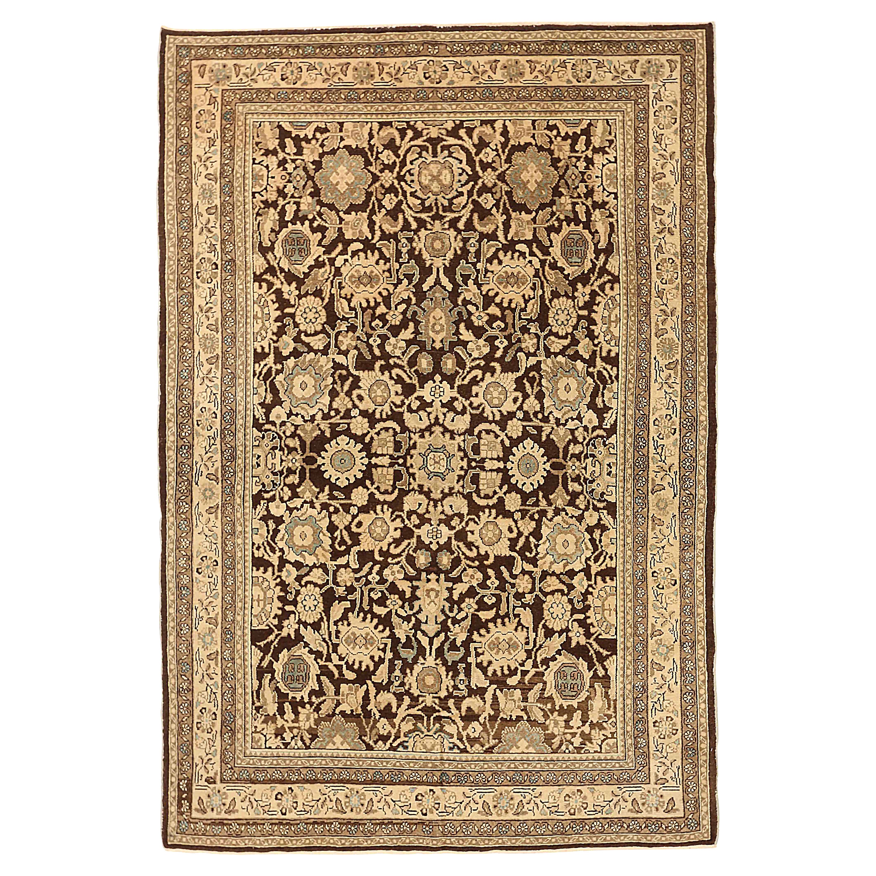 Antique Persian Area Rug Malayer Design For Sale