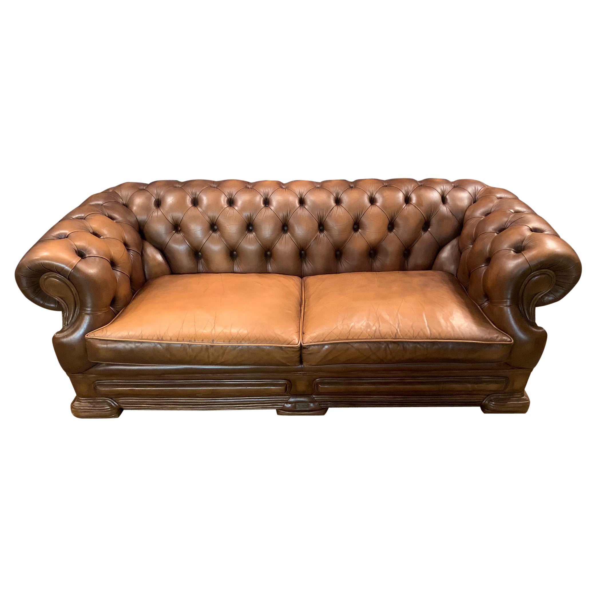 Vintage Chesterfield Sofa from a Set Brand Dellbrook England
