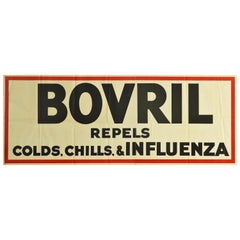 Póster Original Vintage Bovril Repele los Resfriados los Escalofríos y la Gripe Beef Drink Food