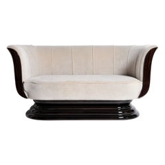 Art Deco Tulip Shaped Sofa