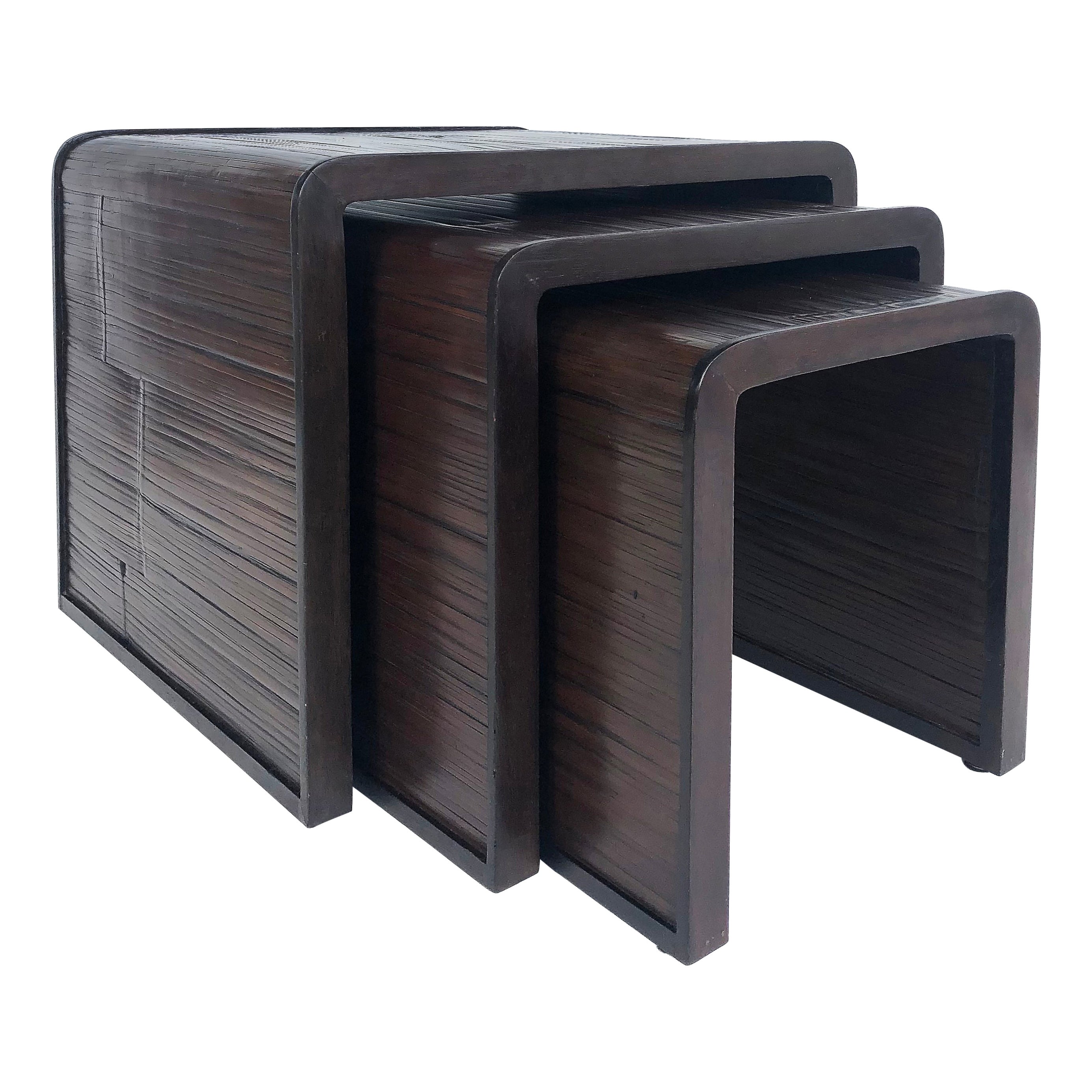 McGuire San Francisco Bamboo Set of Nesting Tables