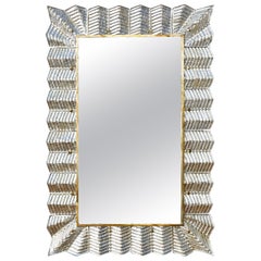Mirror with Murano Glass Frame by Studio Glustin