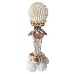Lovely Shell Encrusted Gem of a Candlestick