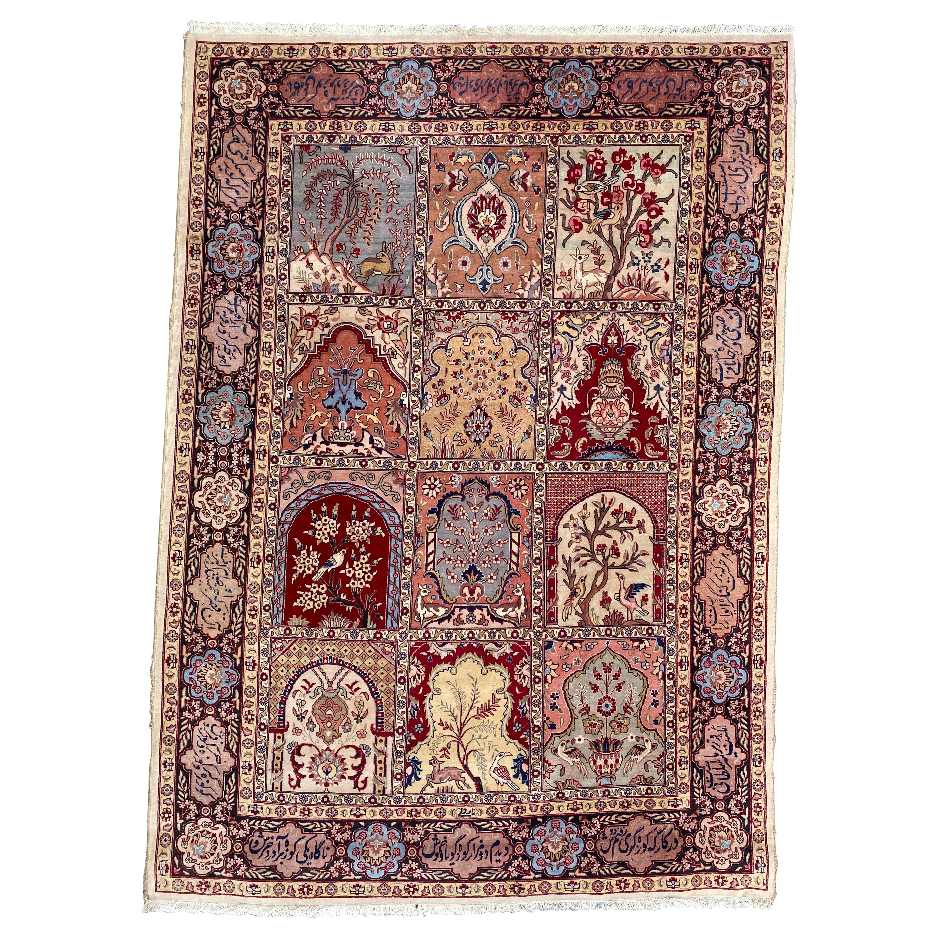 Bobyrugs sehr hübscher antiker Täbris-Teppich