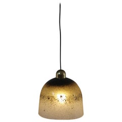 Peill Und Putzler Heavy Glass Pendant Lamp, 1970