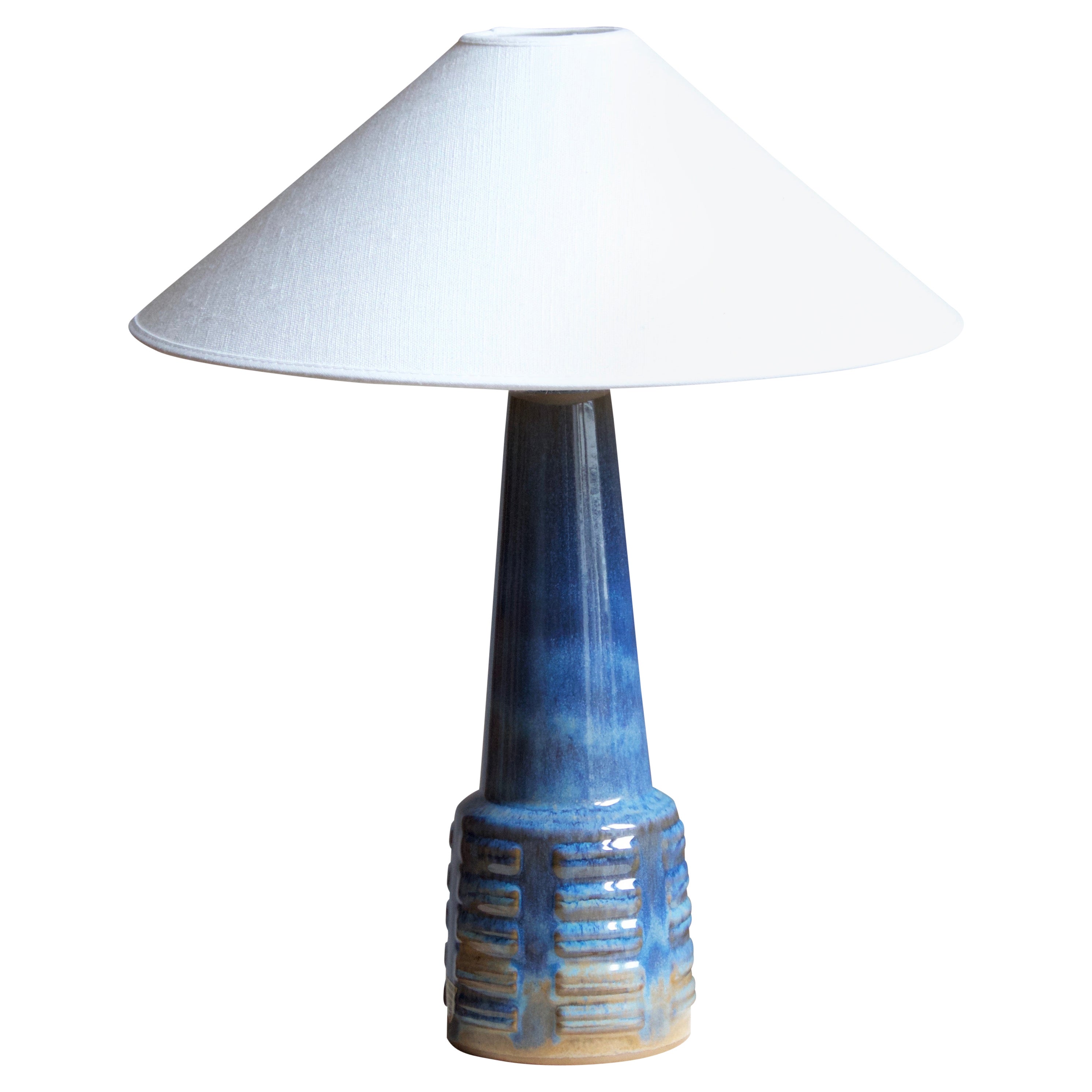 Michael Andersen, Table Lamp, Glazed Stoneware, Bornholm, Denmark, 1960s