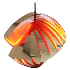 Danish Konkylie Space Age Pendant Lamp by Louis Wiesdorf, 1962