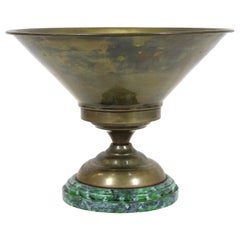 Vintage Neoclassical Revival Style Brass Jardinière