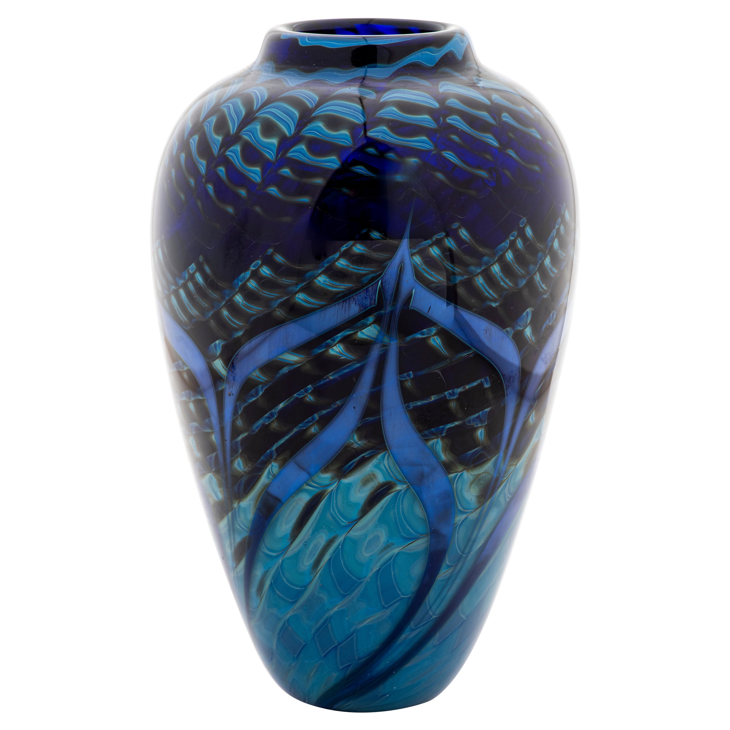 Randy Strong Contemporary Art Glass Vase For Sale