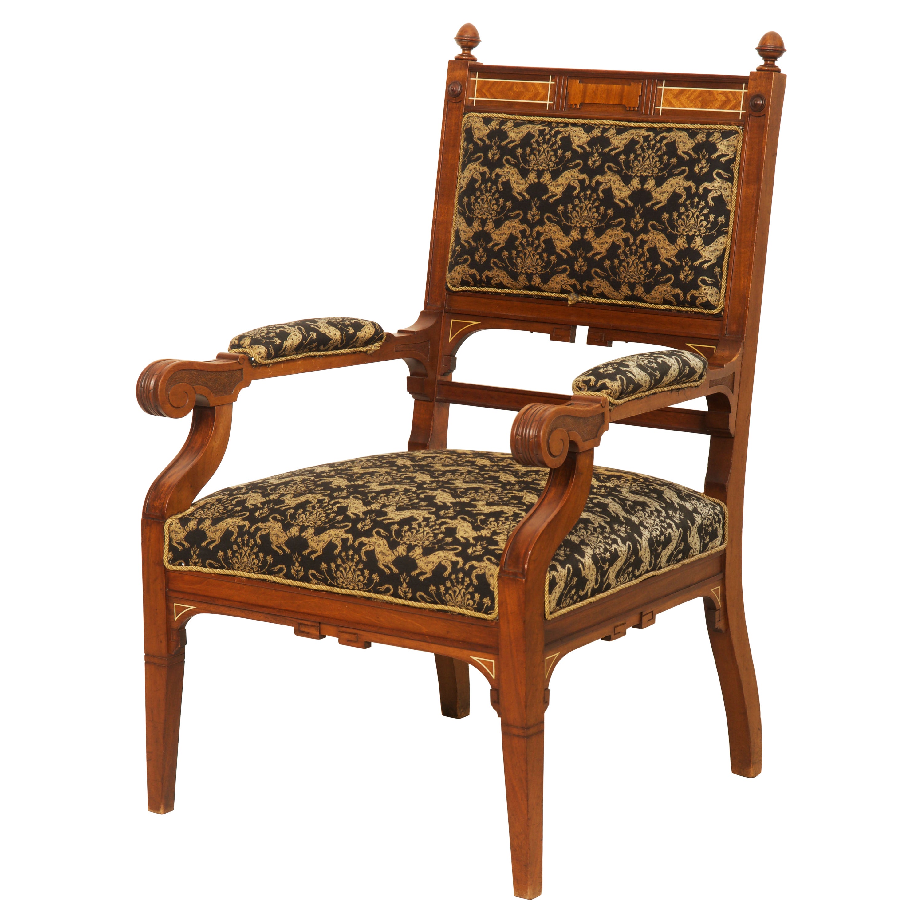 Late 19th Century Armchair Desk Chair For Sale