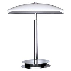 Fontana Arte 'Bis/Tris' Table Lamp in Chrome & Glass