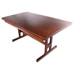 Retro Rosewood Danish Mid-Century Modern Extension Dining Table att to Hvidt  Molgaard