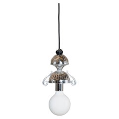 Lampe L2 argentée/noire par Fletta