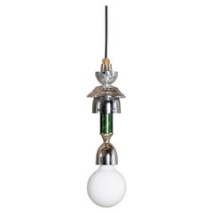 Lampe L3 argentée/verre par Fletta