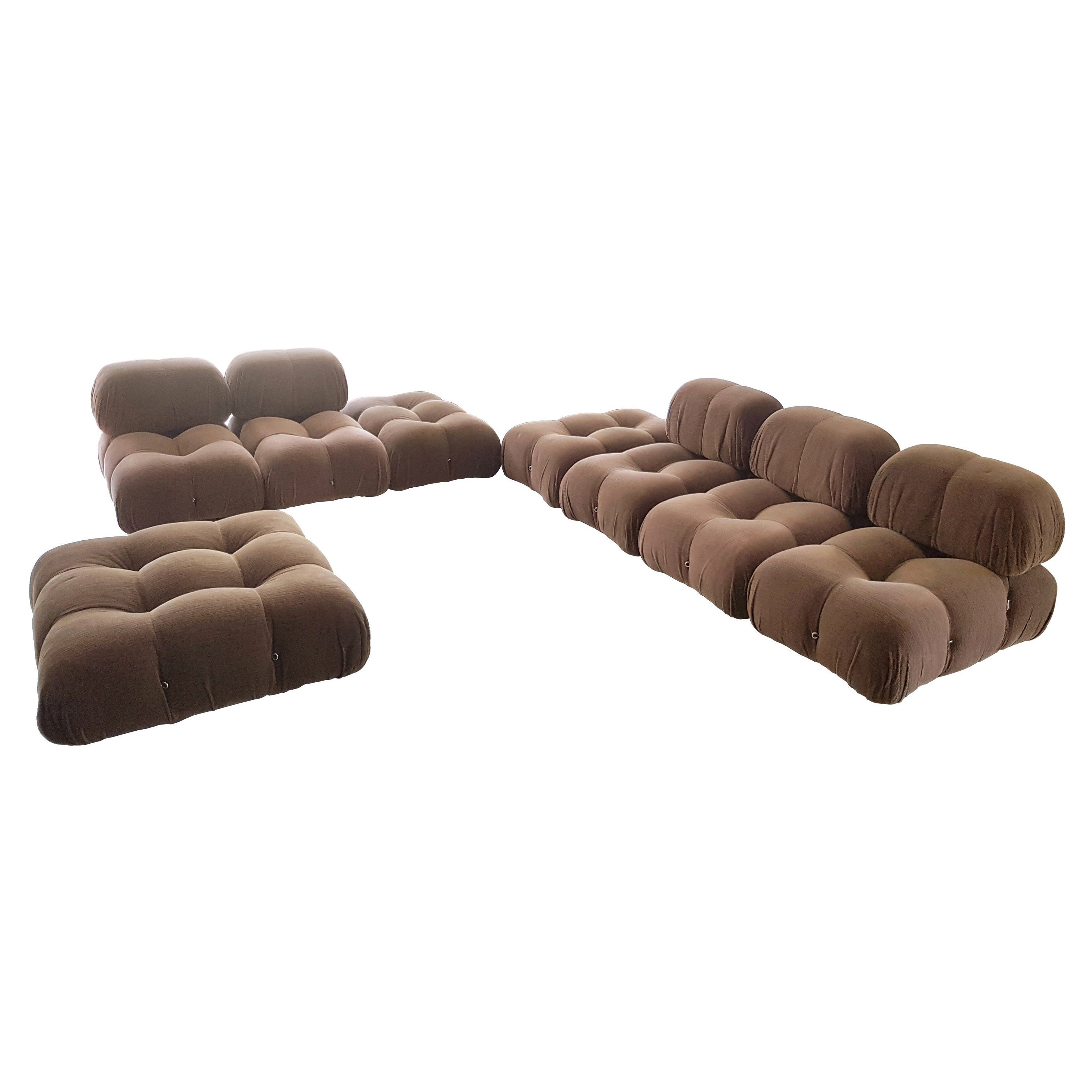 Set of 8 Camaleonda Sittings Designed by Mario Bellini for C&B Italia, 1970