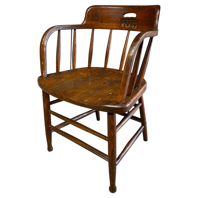 Joe Quinn 1927 Oak Captain s Armchair at 1stDibs oak captain
