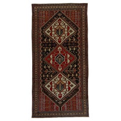 Antique Persian Fine Traditional Handwoven Luxury Wool Multi Rug