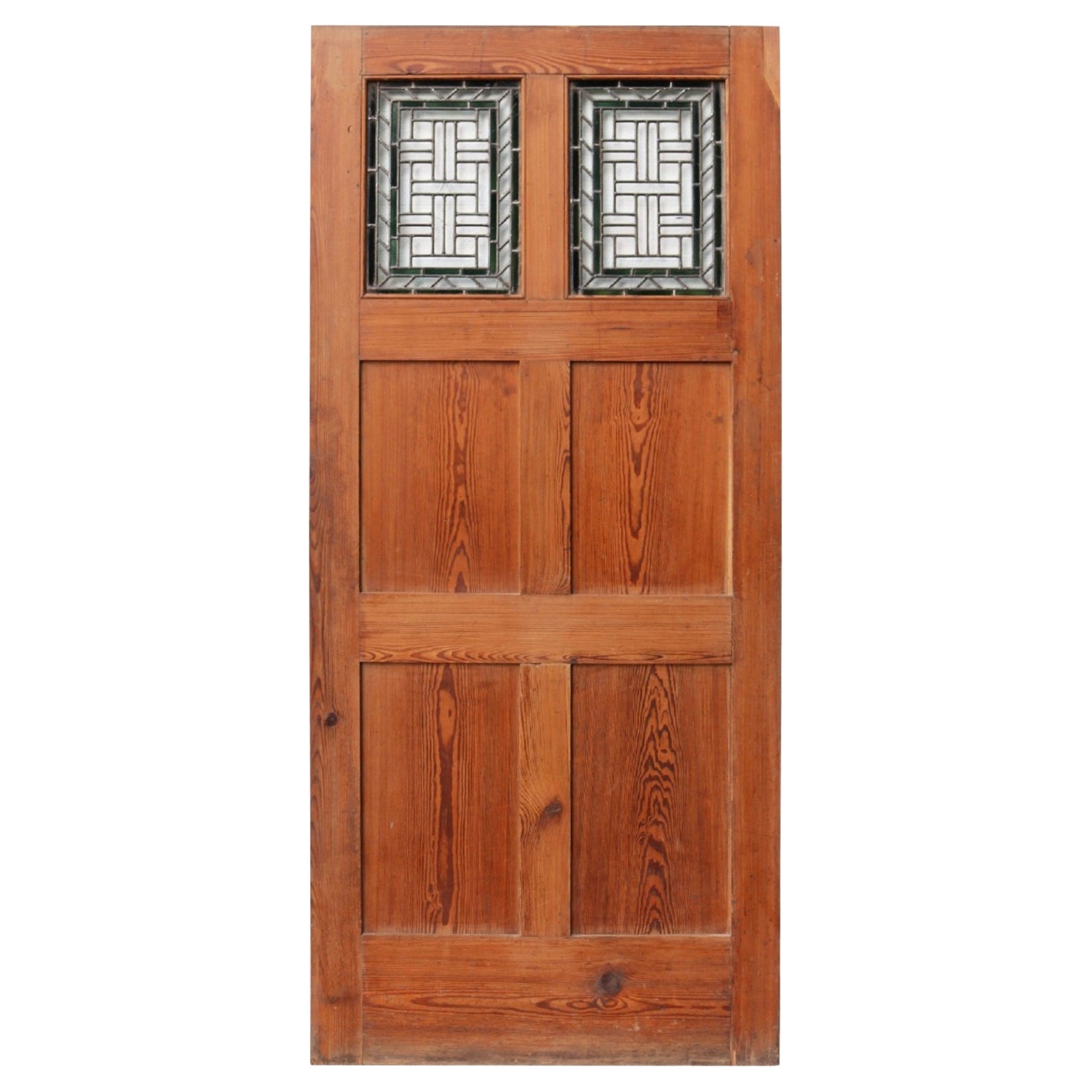 Porte intérieure victorienne en pitch-pine