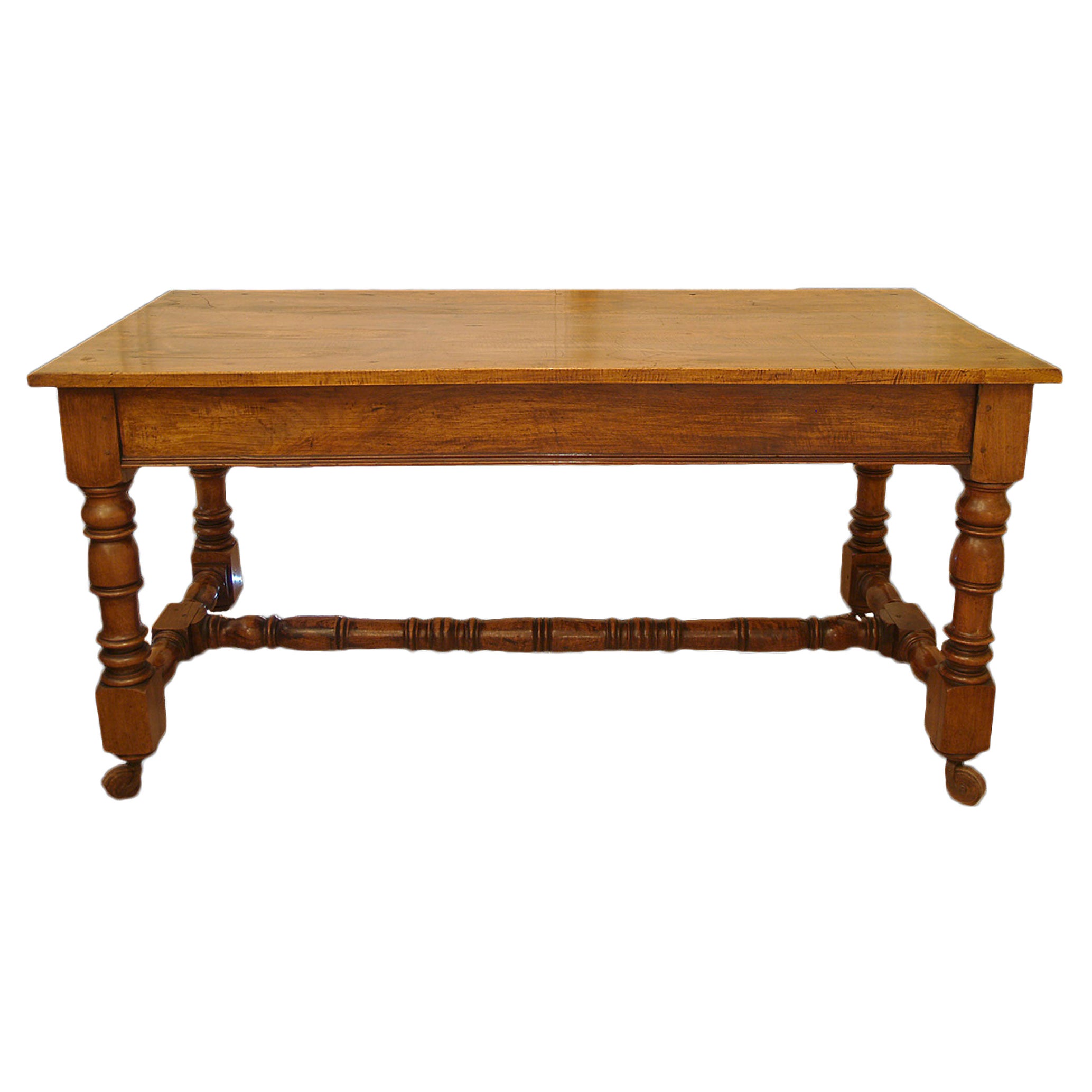 Country French 19th Century Louis XIII St. Walnut Table For Sale
