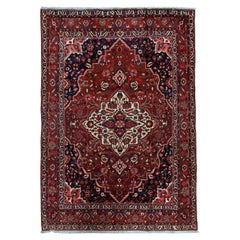  Traditional Handwoven Luxury Wool Semi Antique Persian Red / Red 