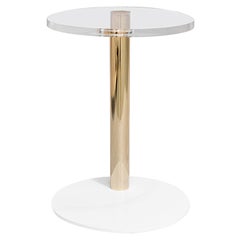 Waterproof Outdoor Side Table Gold-Plated Stainless Steel