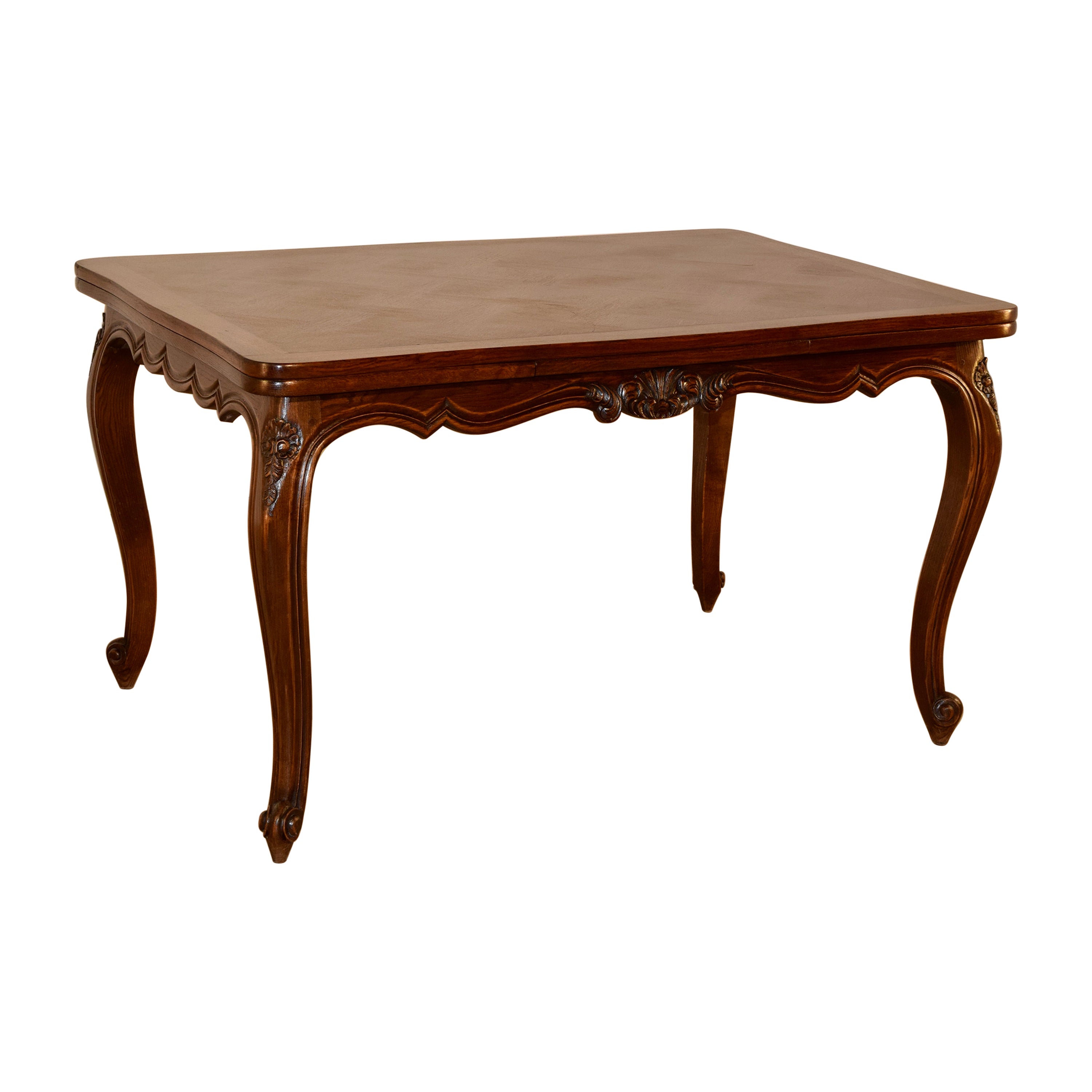 19th Century French Draw Leaf Table For Sale