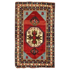Vintage Persian Fine Traditional Handwoven Luxury Wool Red / Ivory Rug