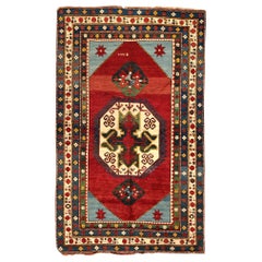 Antique Persian Fine Traditional Handwoven Luxury Wool Red / Ivory Rug