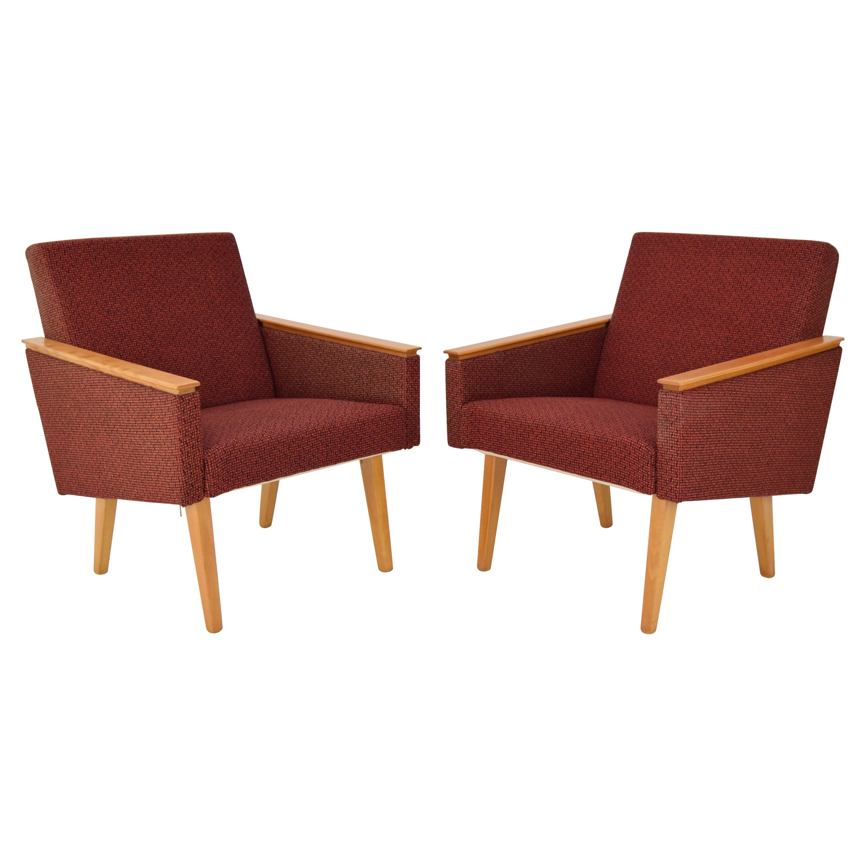 Pair of Mid-Century Design Armchairs, 1960's For Sale