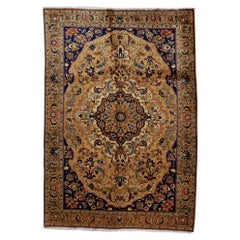 Antique Persian Fine Traditional Handwoven Luxury Wool Multi Rug