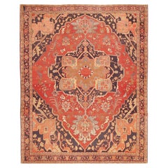 Fine Room Size Antique Persian Serapi Rug. Size: 9 ft 9 in x 11 ft 11 in